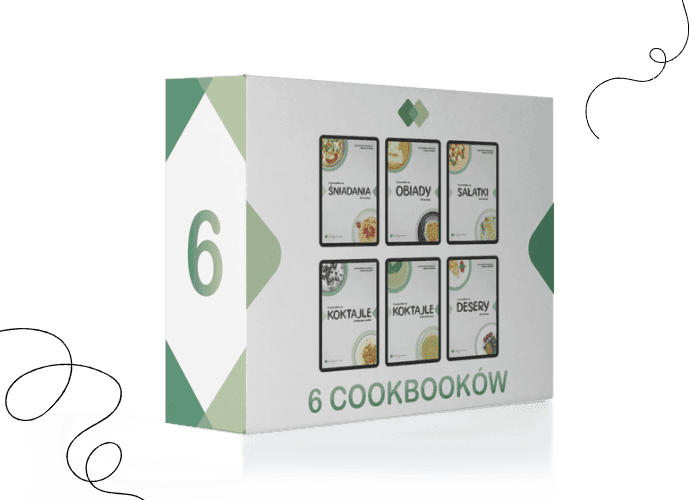 Zestaw 6 cookbooków Wegnerów